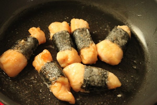 ささみの海苔巻き唐揚げ