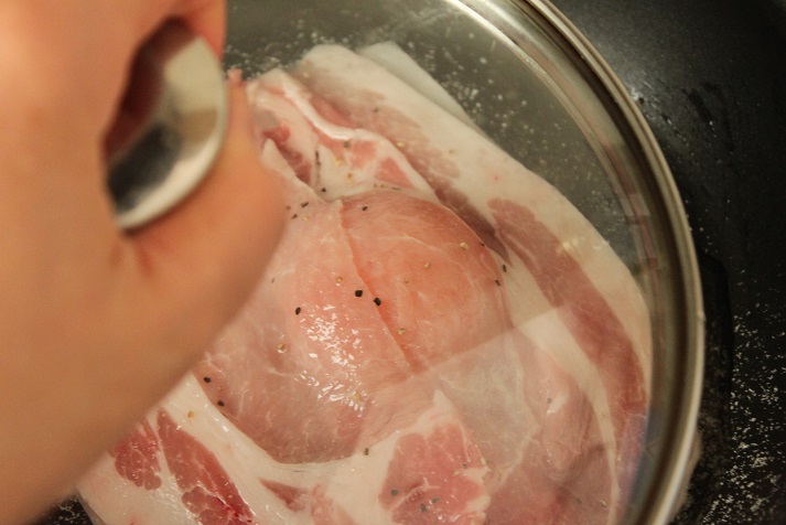 卵と豚肉