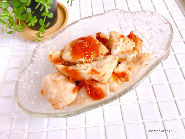 鶏むね肉がしっとり!簡単「鶏ハムの梅だれ」の作り置き by Mayu* さん