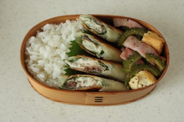 2品弁当の詰め方