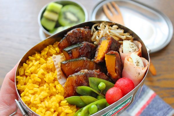 焼肉のたれで簡単!カレー風味のお弁当おかず「かぼちゃの肉巻き」 by 料理家 かめ代。さん