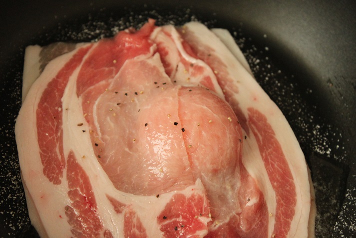 卵と豚肉