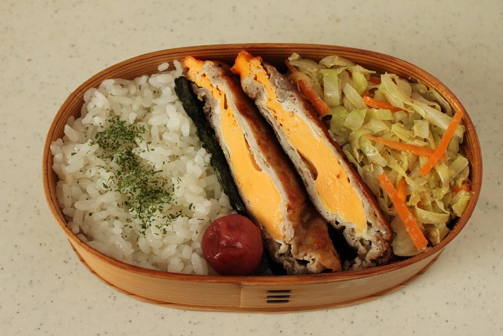 2品弁当の詰め方