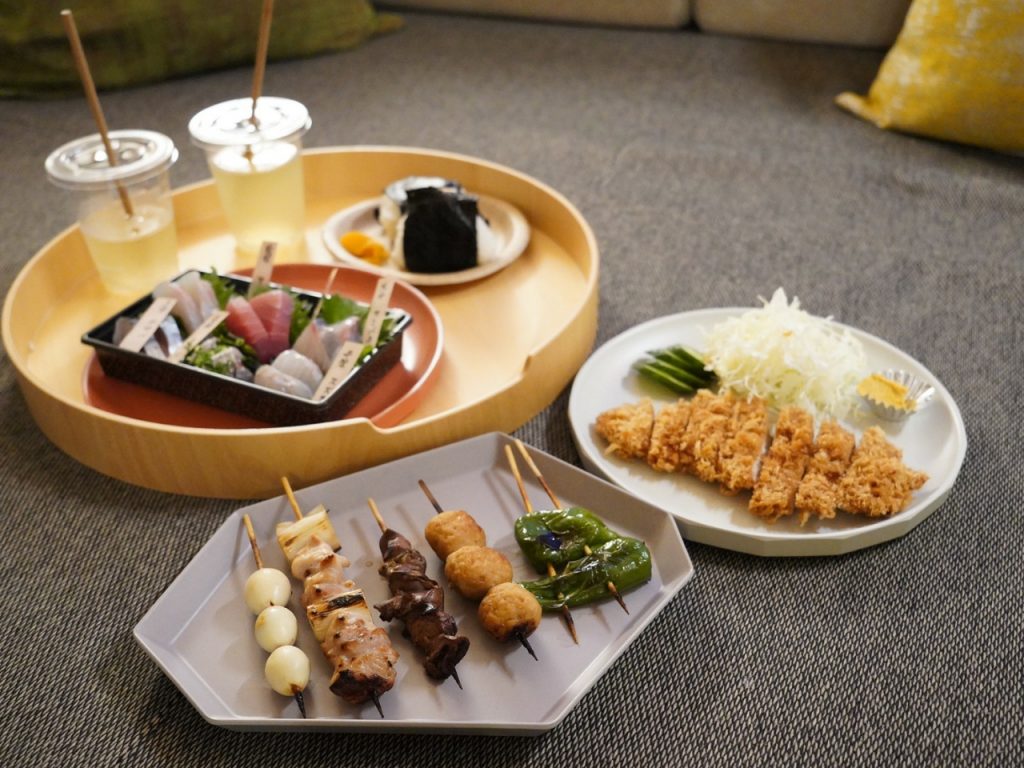 新鮮なお刺身・アツアツとんかつ・ジューシーな焼き鳥