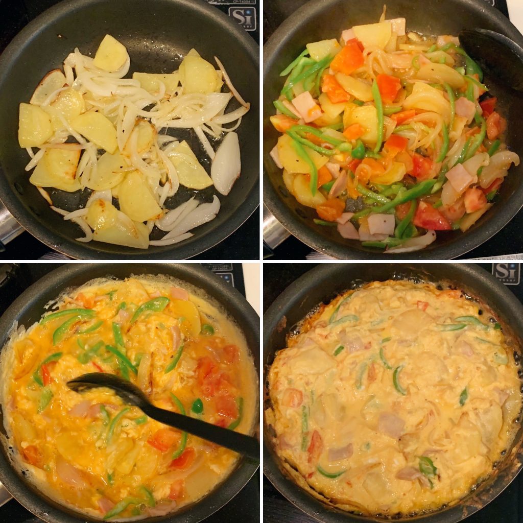 スパニッシュオムレツの作り方