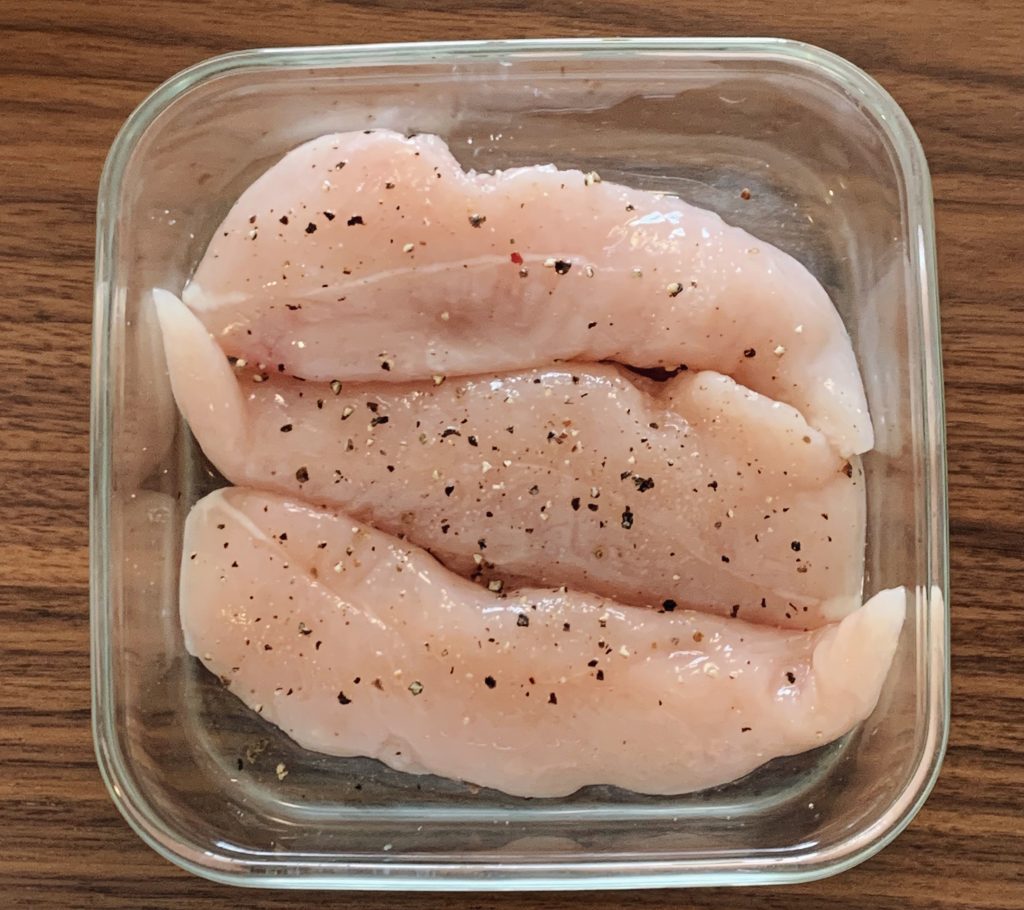 鶏ささみで作るレンジ蒸し鶏