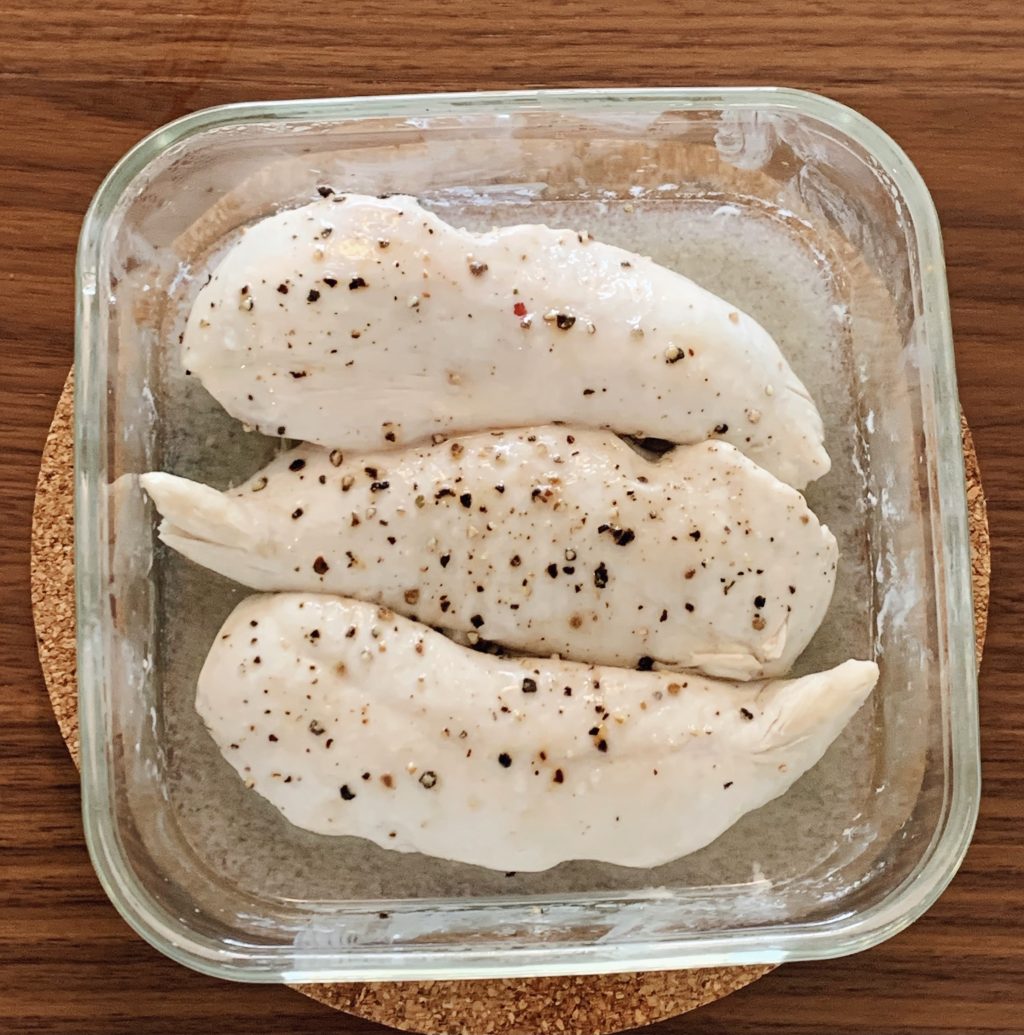 ささみで作るレンジ蒸し鶏
