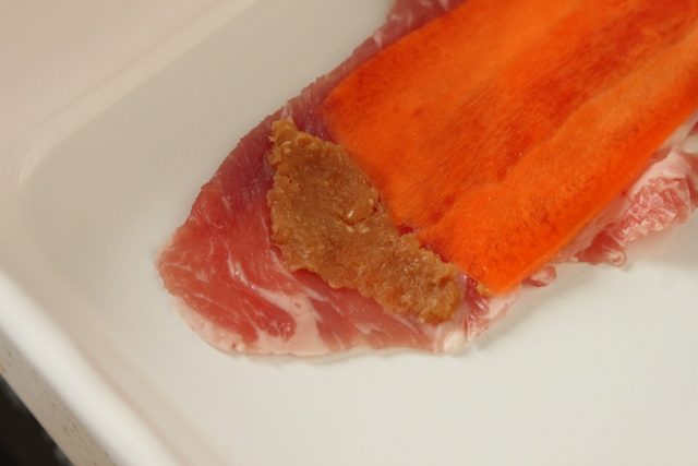 にんじん肉巻き