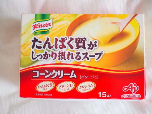 「クノール」たんぱく質がしっかり摂れるスープ ポタージュ・コーンクリーム
