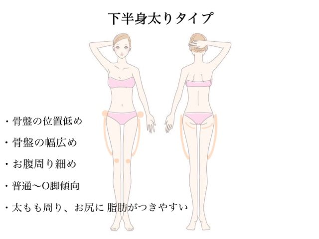 下半身太りタイプ