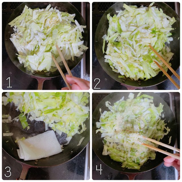 キャベツのチーズソテー