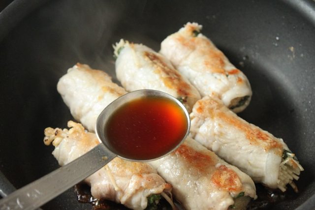 えのきの肉巻き 梅ポン酢味