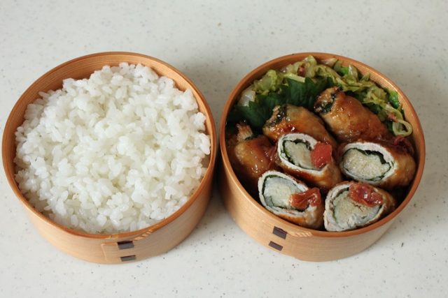 2品弁当の詰め方