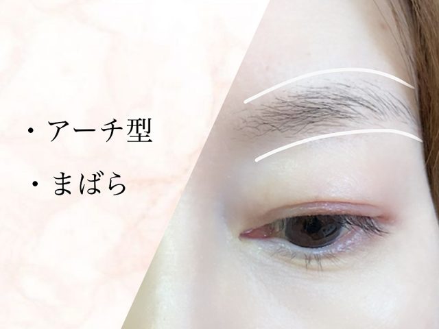 アーチ眉