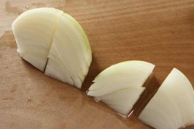 玉ねぎくし切り