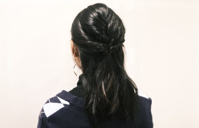多毛さんのまとめ髪アレンジ手順3