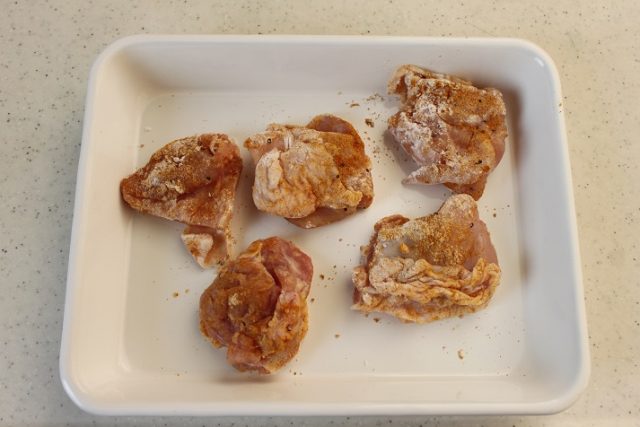 鶏肉とカリフラワーのカレー南蛮