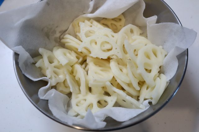 れんこんのバター醤油きんぴら　作り方