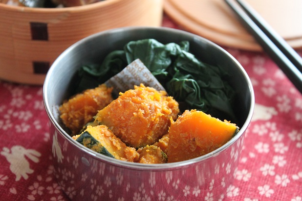 年末の作り置きにおすすめ!「かぼちゃのごまラー油」のお弁当