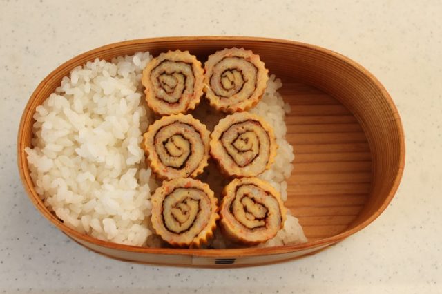 2品弁当の詰め方プロセス