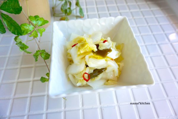 白菜のお漬物
