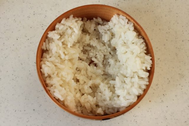 2品弁当の詰め方プロセス