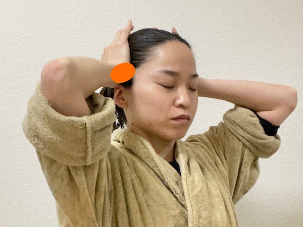 頭皮マッサージ法