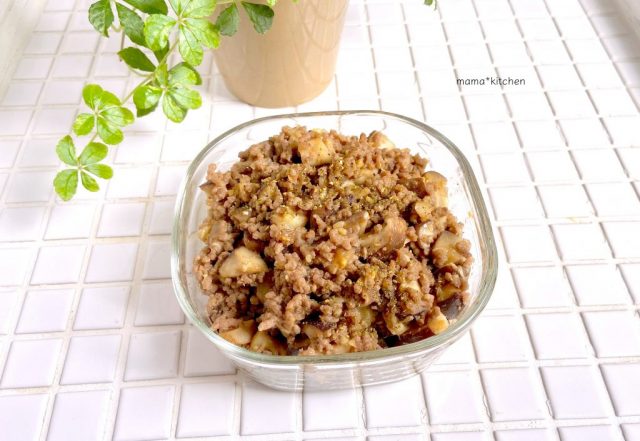 ご飯がすすむ作り置き!山椒が香る「しいたけの肉味噌ふりかけ」