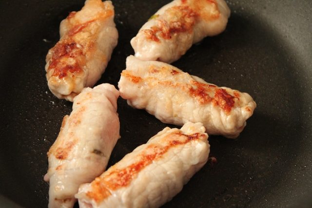 海苔の佃煮の肉巻き