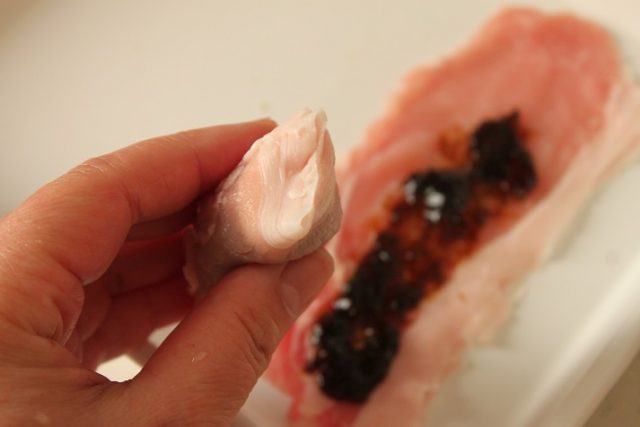 海苔の佃煮の肉巻き