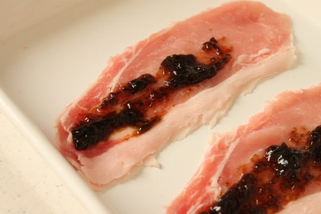 海苔の佃煮の肉巻き
