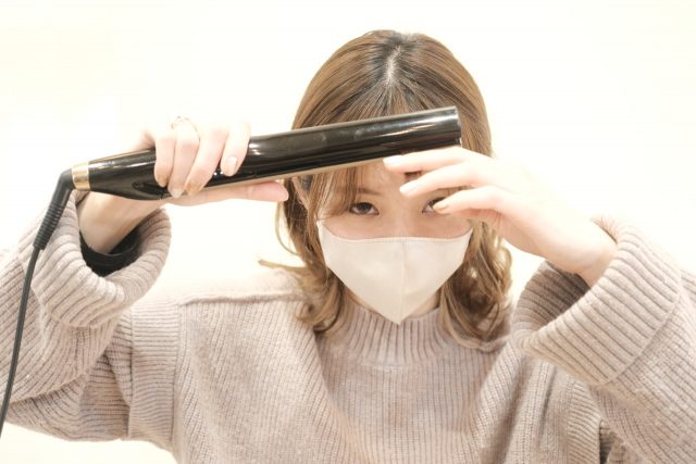 ヘアアイロンの使用を控える
