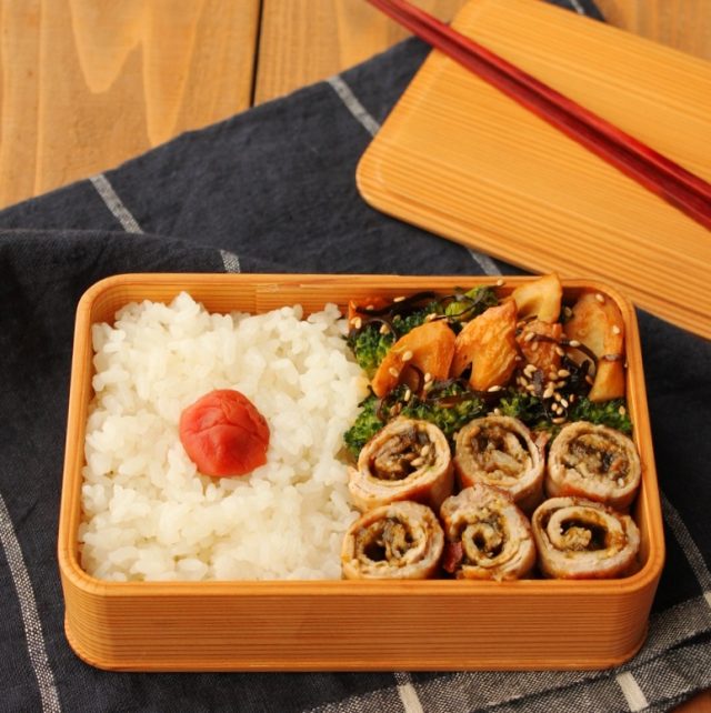 「海苔の佃煮の肉巻き」「ちくわの塩昆布炒め煮」