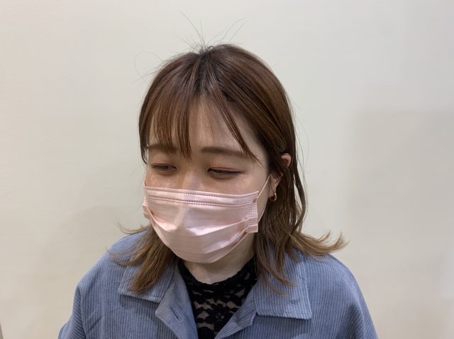 シースルーバングの乾かし方