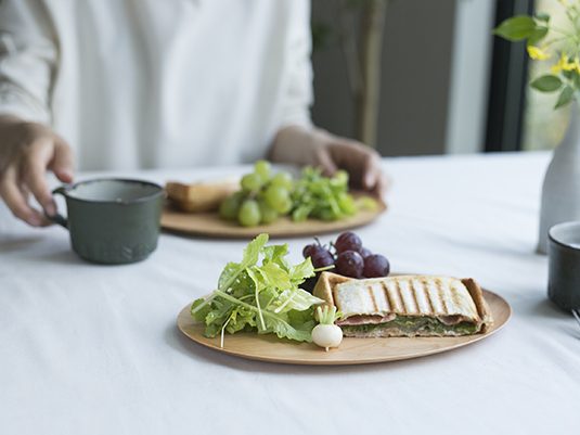 薗部産業/オーバルパン皿 桜