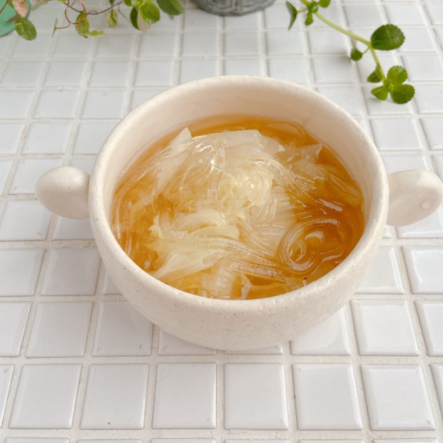 白菜としらたきのスープ煮