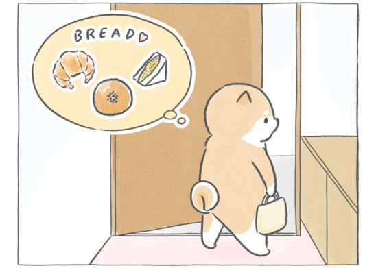 【四コマ漫画】vol.19「おみやげ」｜おはよう！おしばと愉快な仲間たち