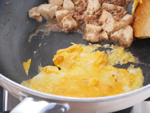 ツナと豆腐のチャンプルー