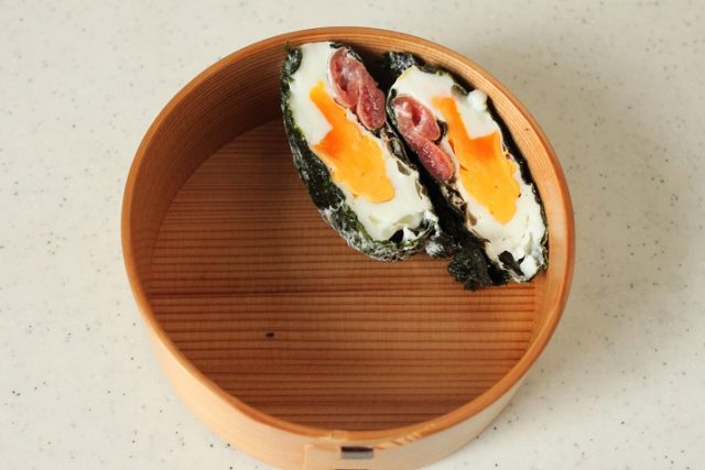 2品弁当の詰め方