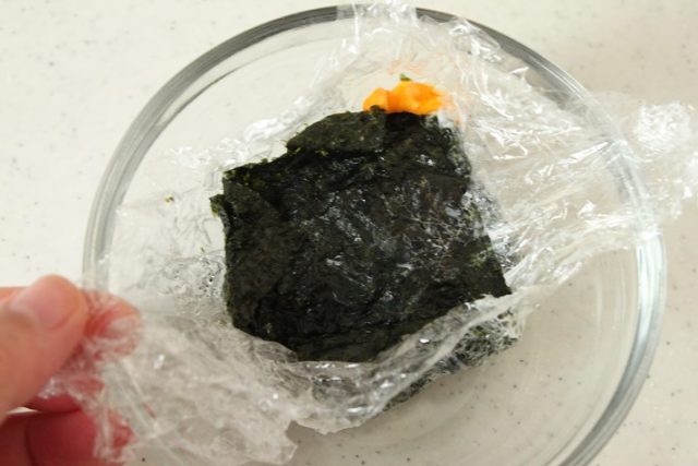 レンジのり卵