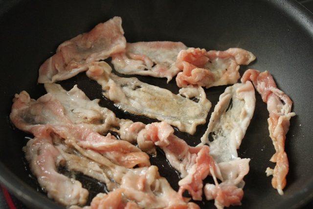 豚こま肉のホイコーロー