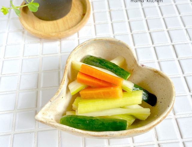 簡単やみつき『野菜のわさび漬け』の作り置き