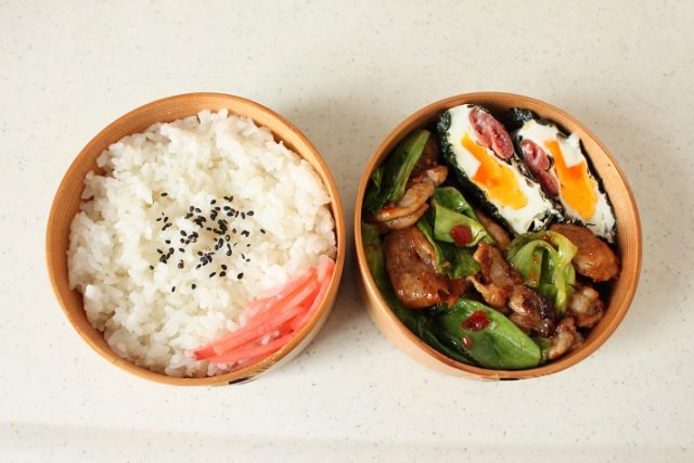 2品弁当の詰め方