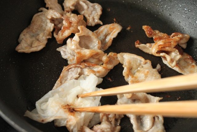 豚こま肉のホイコーロー