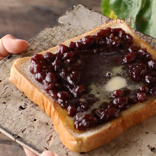 あんバタークリームチーズトースト
