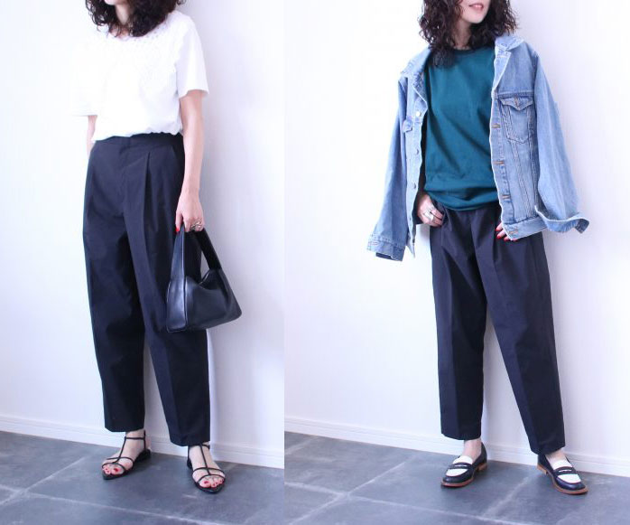 今っぽい！UNIQLO×Theoryコラボ「感動タックイージーパンツ」着回し術3つ