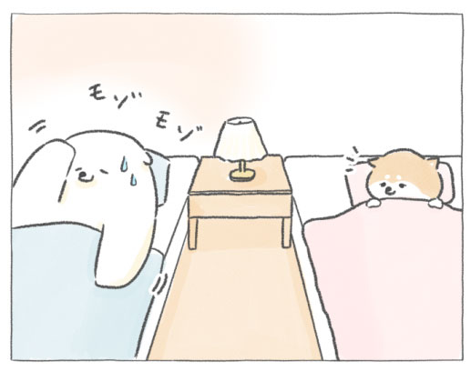 【四コマ漫画】vol.25「暑がりと寒がり」｜おはよう！おしばと愉快な仲間たち