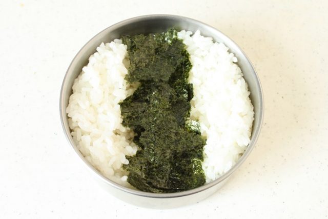 2品弁当の詰め方プロセス