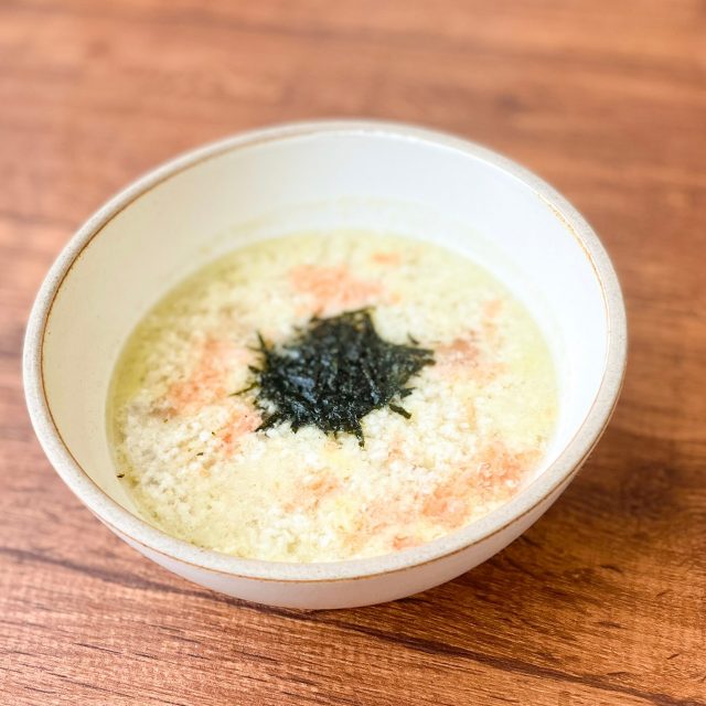 オートミール鮭茶漬け