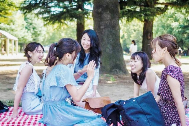 朝からピクニック